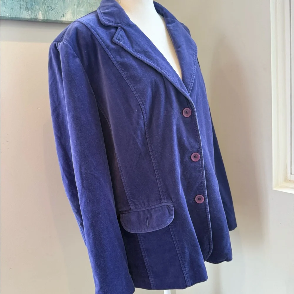 Elisabeth Women’s Vintage-Inspired Purple Velvet Blazer 2X – Prince/Joker Vibes - Picture 10 of 11